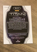 Roansy Contreras 2022 Chronicles - Titan Pink Pulsar 12 trading card image rear