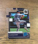 Aaron Ashby 2022 Panini Chronicles - Clearly Donruss 62 trading card image front