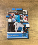 Bryan De La Cruz 2022 Panini Chronicles - Clearly Donruss 67 trading card image front