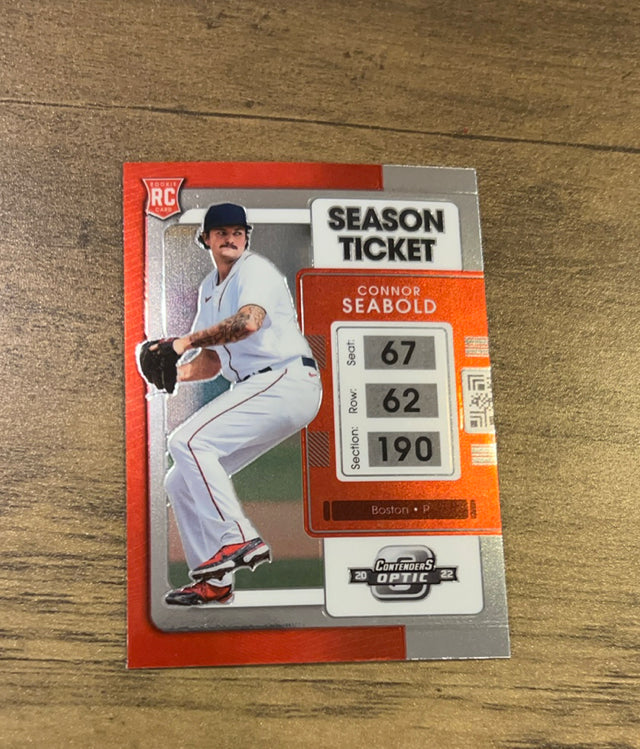 Connor Seabold 2022 Panini Chronicles - Contenders Optic 10 trading card image front