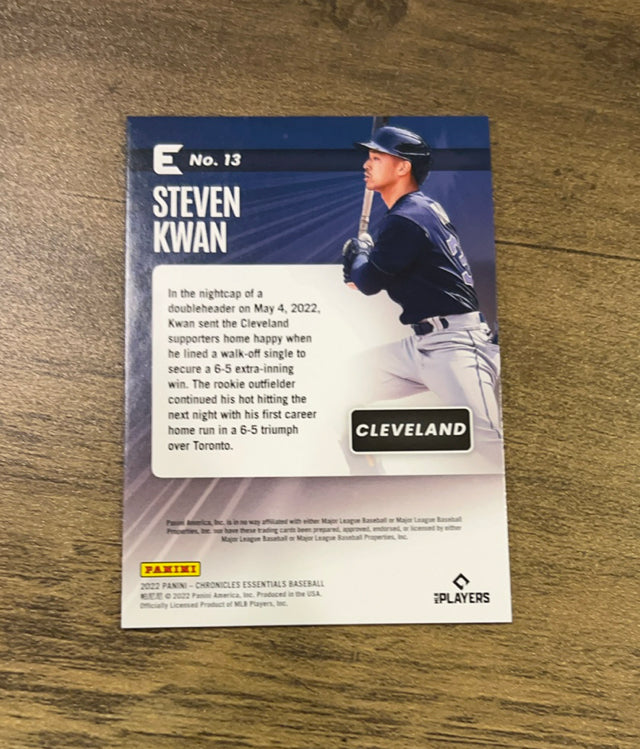 Steven Kwan 2022 Panini Chronicles - Essentials trading card Panini