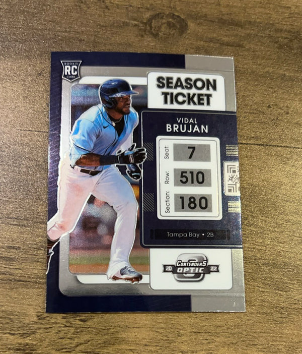 Vidal Brujan 2022 Panini Chronicles - Contenders Optic 8 trading card image front