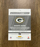 Davante Adams 2021 Donruss Dominators D39 trading card image rear