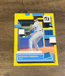 Edward Cabrera 2022 Donruss - Yellow 52 trading card image front