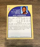 Nick Anderson 1990 Hoops 214 trading card image rear