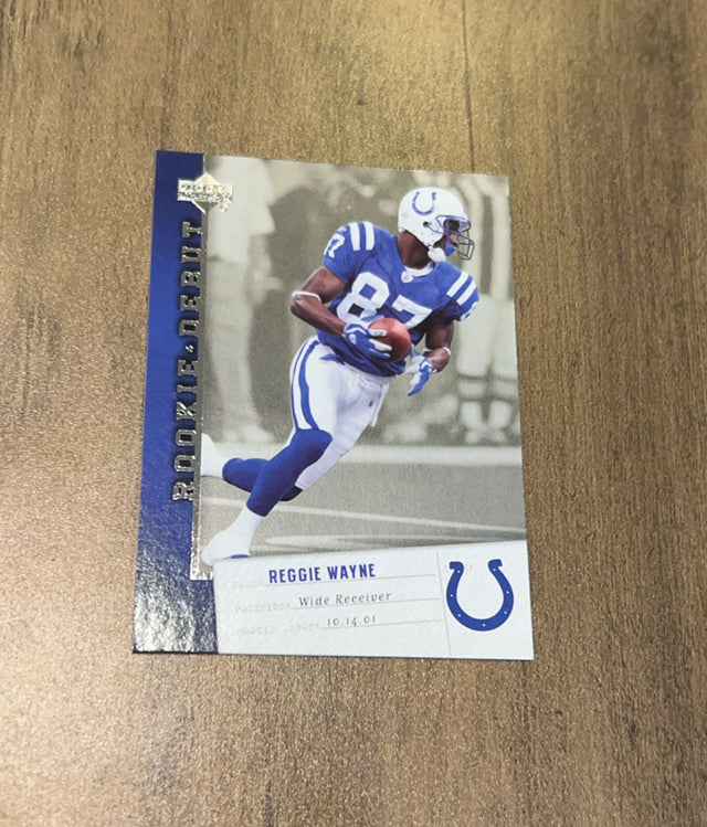 Reggie Wayne 2006 Upper Deck Rookie Debut 43 trading card image front