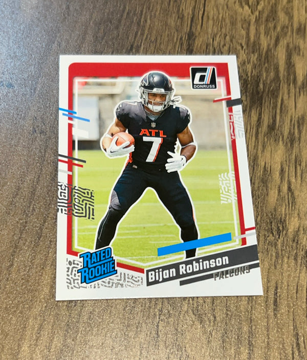 Bijan Robinson 2023 Donruss trading card