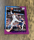 Russell Westbrook 2018-19 Panini Hoops - Purple 30 trading card image front