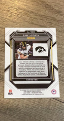 Sam LaPorta 2023 Panini Prizm Draft Picks trading card image rear