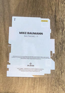 Mike Baumann 2022 Panini Chronicles - Clearly Donruss 9 trading card image rear