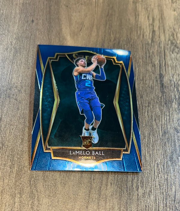 LaMelo Ball 2020-21 Panini Select Blue 183 trading card image front