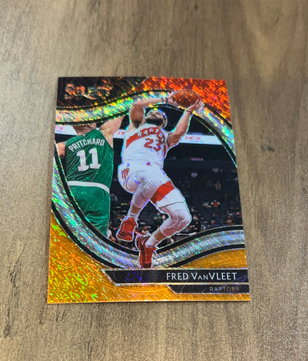 Fred VanVleet 2020-21 Panini Select - Red White Orange Shimmer 231 trading card image front