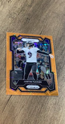 Justin Tucker 2023 Panini Prizm - Lazer Front
