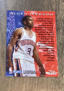 Allen Iverson 1996 SkyBox Premium 216 trading card image rear
