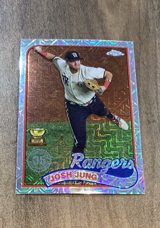 Josh Jung 2024 Topps 1989 Topps 35th Anniversary Chrome T89C-65 trading card image front