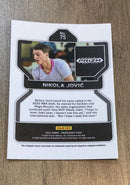 Nikola Jovic 2022 Panini Prizm Draft Picks 75 trading card image rear