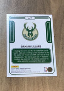 Damian Lillard 2023-24 Panini Donruss - Complete Players 7 trading card image rear