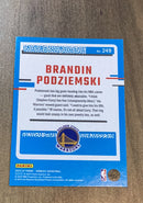 Brandin Podziemski 2023-24 Panini Donruss 249 trading card image rear