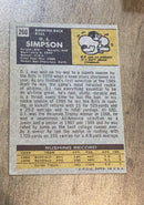 O.J. Simpson 1971 Topps 260 trading card image rear