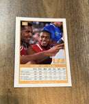 B.J. Armstrong 1990 SkyBox 37 trading card image rear