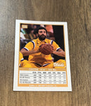 Vlade Divac 1990 SkyBox 135 trading card image rear