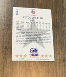 Clyde Drexler 1990 Hoops 16 trading card image rear