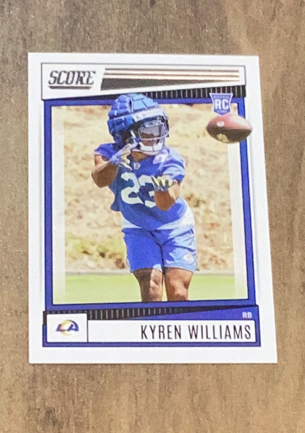 Kyren Williams 2022 Score 332 trading card image front