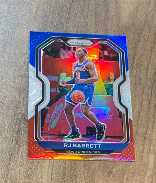 RJ Barrett 2020-21 Panini Prizm - Red White and Blue Prizms 241 trading card image front