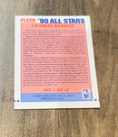 Charles Barkley 1990 Fleer All-Stars 1 trading card image rear