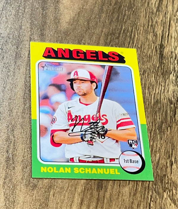 Nolan Schanuel 2024 Topps Heritage 389 trading card image front