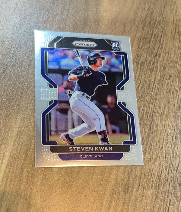 Steven Kwan 2022 Panini Prizm trading card Prizm