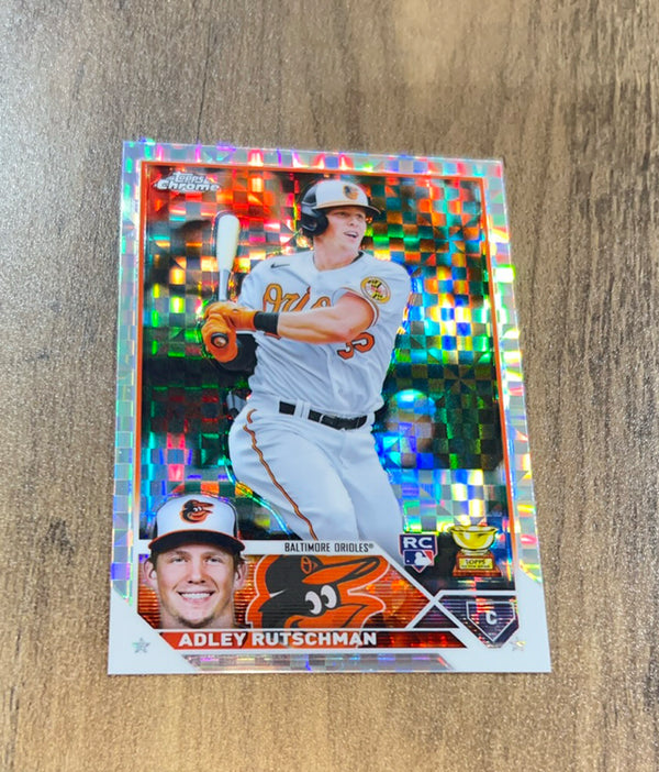 Adley Rutschman 2023 Topps Chrome X-Fractors 1 trading card image front