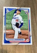 Yoshinobu Yamamoto 2024 Bowman trading card Bowman