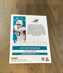 Jaylen Waddle 2021 Panini Chronicles 76 trading card image rear