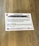 Steven Kwan 2022 Topps Holiday trading card Topps