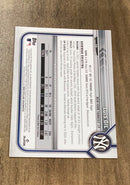Luis Gil 2022 Bowman 72 trading card image rear