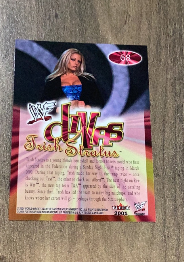 Trish Stratus 2001 Fleer WWF Wrestlemania trading card