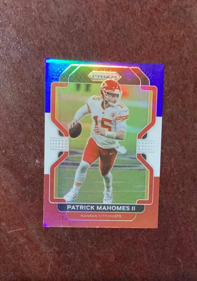 Patrick Mahomes II 2021 Prizm Panini Prizm - Red White and Blue Front