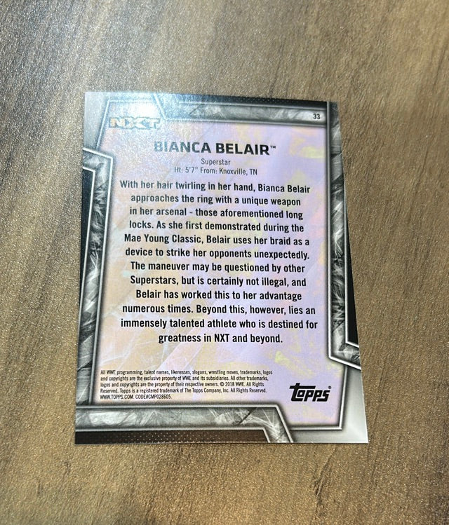 Bianca Belair 2018 Topps WWE Women's Division trading card Topps