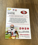 Brandon Aiyuk 2020 Panini Chronicles 86 trading card image rear