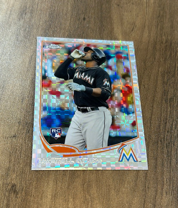 Marcell Ozuna 2013 Topps Chrome - X-Fractors trading card Topps