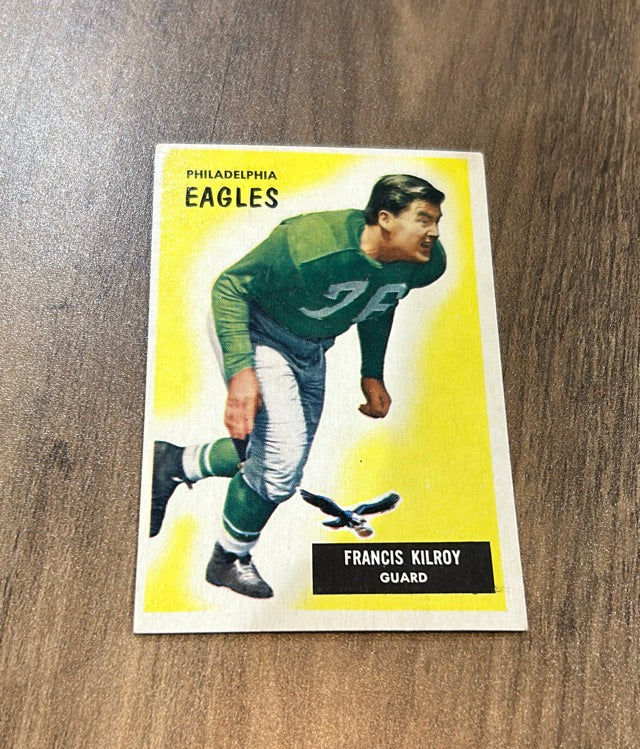 Francis Kilroy 1955 Bowman 29 trading card image front