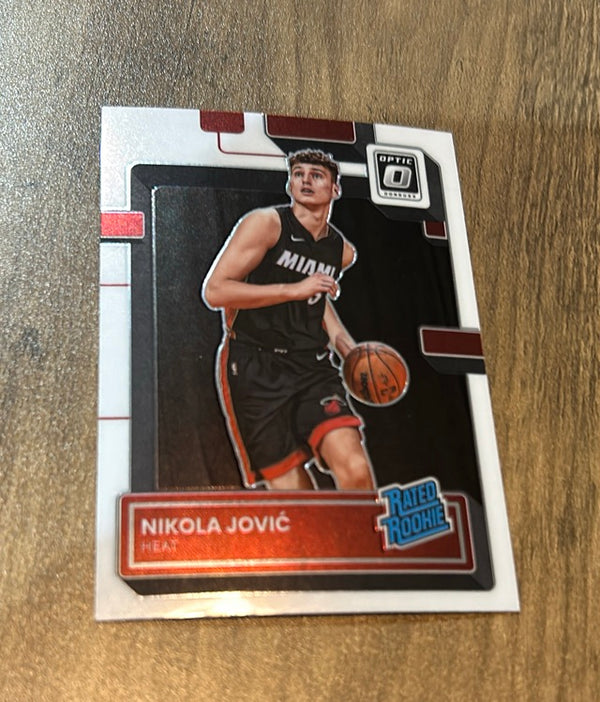 Nikola Jovic 2022-23 Donruss Optic 224 trading card image front
