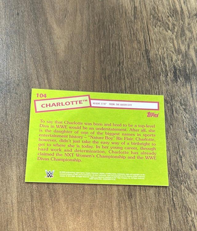 Charlotte 2015 Topps WWE Heritage trading card Topps