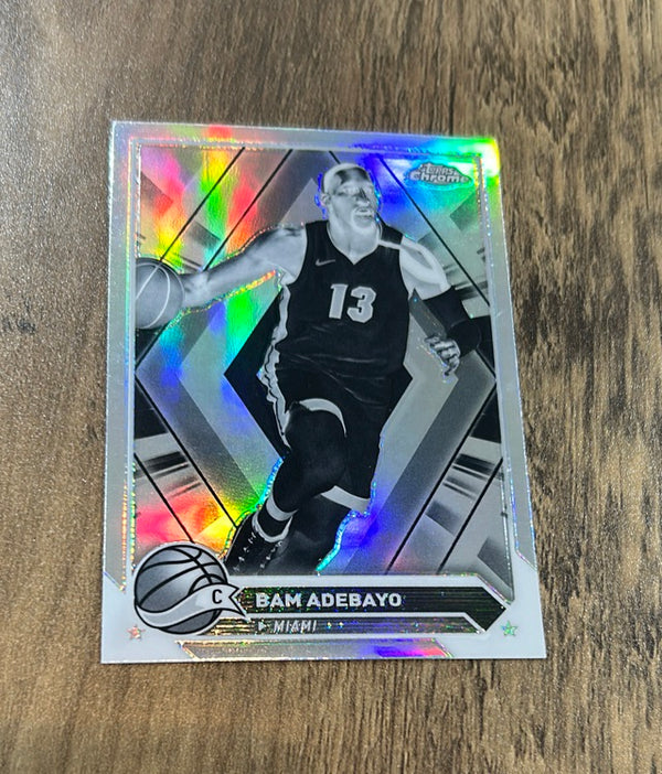 Bam Adebayo 2023-24 Topps Chrome - Negative Refractors 99 trading card image front
