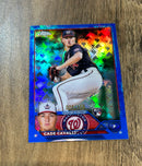 Cade Cavalli 2023 Topps Chrome Logofractor Edition Blue Refractor 61 trading card image front