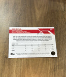 Kobe Bufkin 2023-24 Topps Chrome - Orange Basketball Refractors 197 trading card image rear