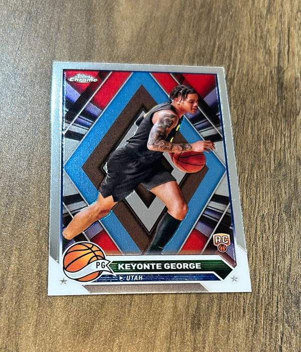 Keyonte George 2023-24 Topps Chrome 153 trading card image front