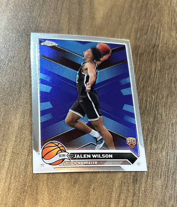 Jalen Wilson 2023-24 Topps Chrome 61 trading card image front