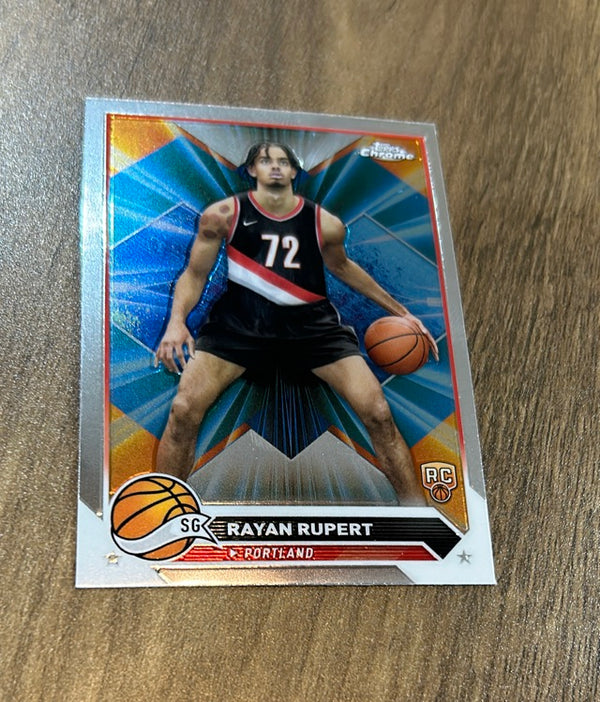 Rayan Rupert 2023-24 Topps Chrome 155 trading card image front